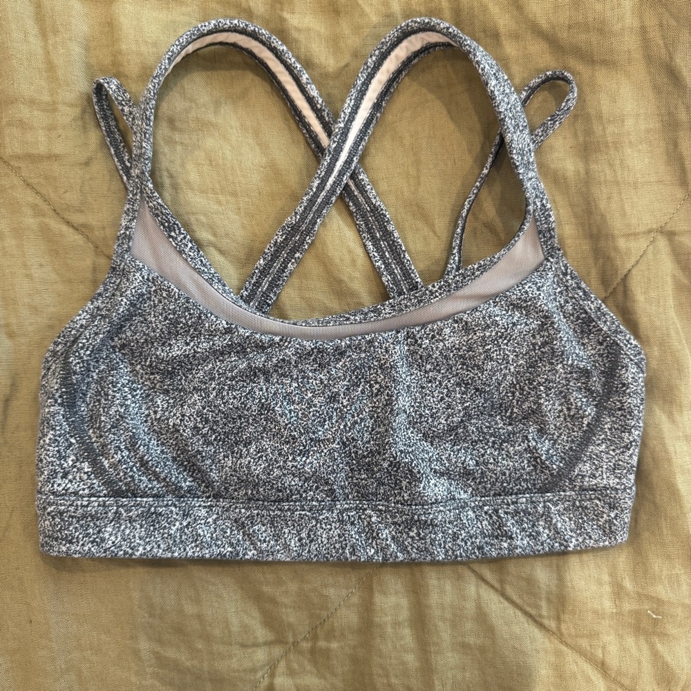 Lululemon Get Down Sports Bra Size 8 Black White - Picture 3 of 7